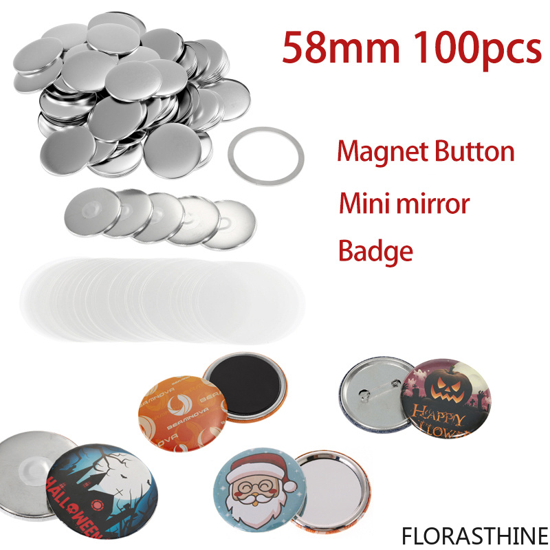 100 комплектов заготовок для з – обзор и цена Button Badge Blank